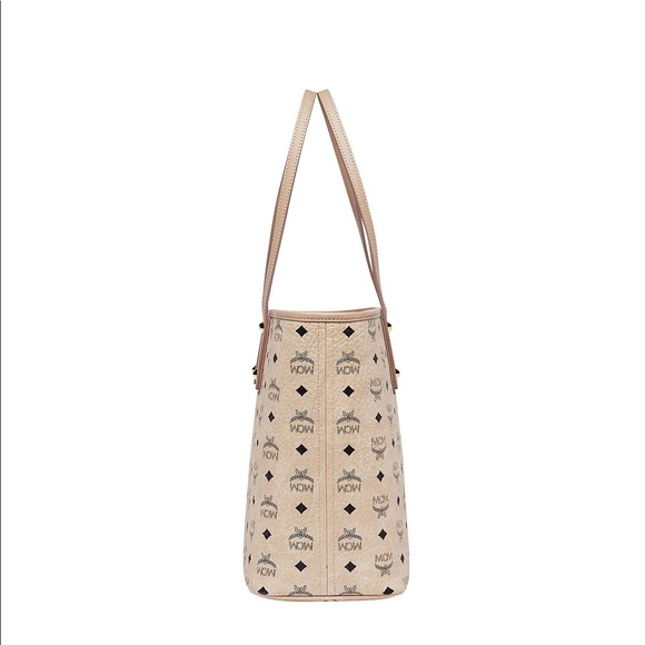 MCM - MWP7AVI33IG001 Anya Med Shopper Tote - Beige - Picture 3 of 5